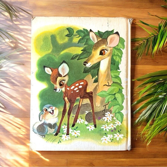 VINTAGE 1968 Disney Bambi Hardcover Book - Picture 3 of 14